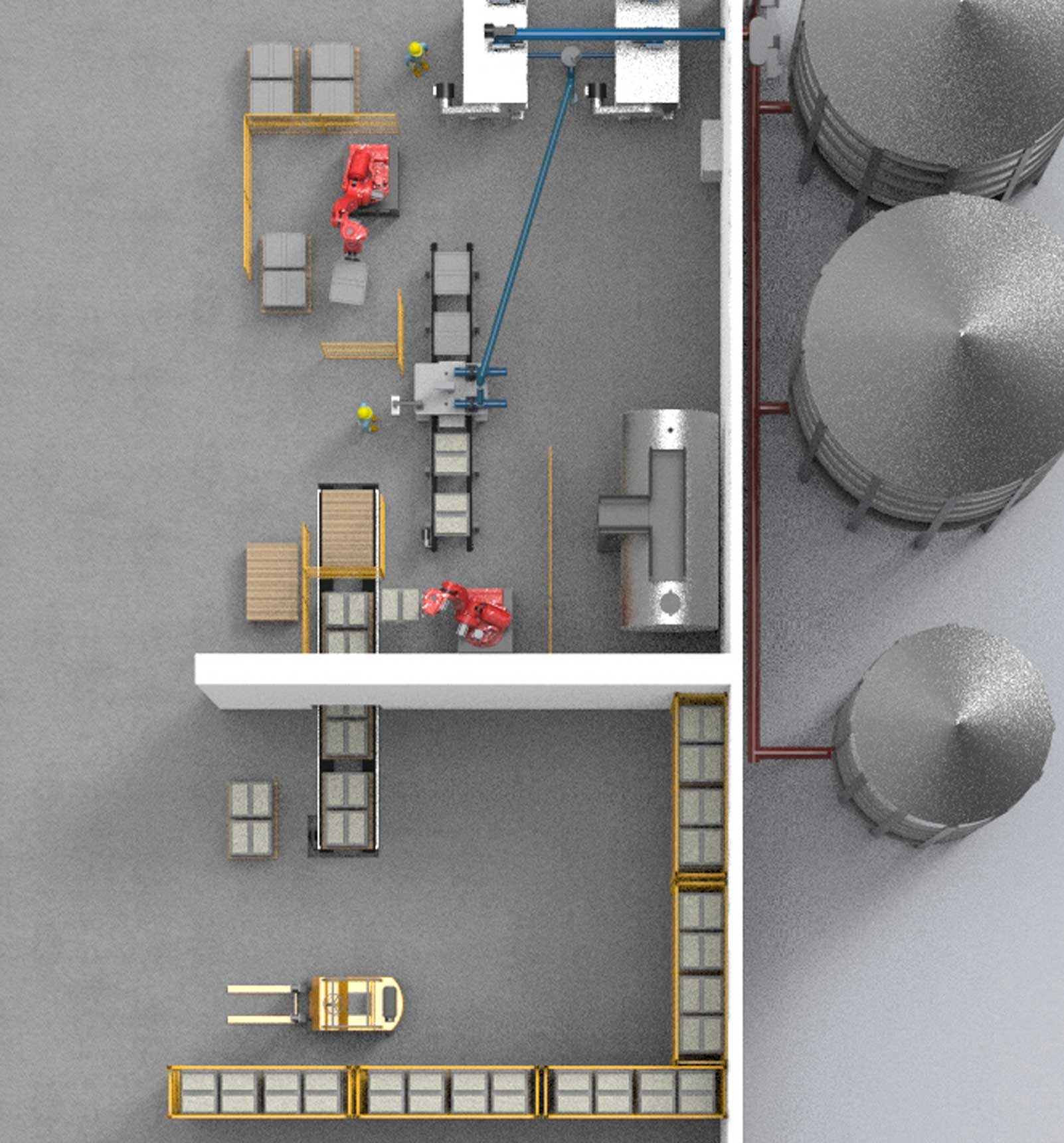 hempcrete precast hemp block factory isometric drawing